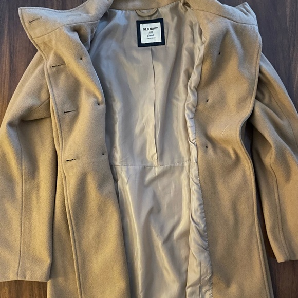 Old Navy wool dress coat. Size Small. Button enclosure. - Picture 1 of 4